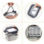 BEFOY Stainless Steel Food Storage Container with Lids Bento Lunch Box Leak Proof & Airtight for Kitchen Meal Prep freezer Reusable & Stackable Oven Dishwasher Safe (600 * 3)