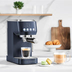 CASABREWS 3700 Essential Espresso Machine 20 Bar, Stainless steel Coffee Maker with Milk Frother, Espresso Coffee Machine for Cappuccino, Latte, 43.9oz Water Tank, Sapphire Blue