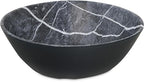 Carlisle FoodService Products Ridge Reusable Plastic Bowl for Home and Restaurant, Melamine, 52 Ounces, Soapstone, (Pack of 12)