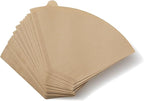 100 Count Coffee Filters #4, ONIOU Number 4 Cone Coffee Paper Filters 8-12 Cup Unbleached, Natural Coffee Filters 4 Cone Paper for Ninja Cuisinart Coffee Makers
