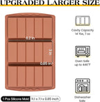 1 Pc Chocolate Bar Mold Deep Large Chocolate Molds Silicone Break Apart Thick Silicone Molds for Candy Bar (5 Snap）
