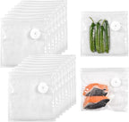 Vacuum Sealer Bags, Double Zipper Seal BPA Free Microwaveable Vacuum Storage Bag for Food