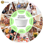 Yeacccng Cereal Bowls Set of 6, 30oz Ceramic Soup Bowls, Scratch-Resistant, Lead-Free, 6 inch White Cereal Bowls for Oatmeal, Salad, Pasta, Soups, Dessert Snacks, Fruits, Dishwasher & Microwave Safe