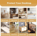 Clear Table Protector 42 x 78 Inch, 1.4mm Thick Waterproof PVC Plastic Table Cover, Durable Table Pad for Dining Room, Kitchen, Writing Desk, and Coffee Tables