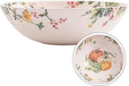 Bico Pumpkin Feast Ceramic 13 inch Serving Bowl, Microwave & Dishwasher Safe