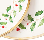 Lenox 883430 Holiday 3-Piece Place Setting, Christmas Set, Hosting, Red & Green