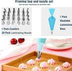 12 Inch Aluminium Alloy Revolving Cake Stand, Rotating Cake Turntable for Cake, Cupcake Decorating Supplies (35Pcs)