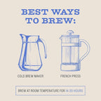 Bizzy Organic Cold Brew Coffee | Dark & Bold Blend | Coarse Ground Coffee | Dark Roast | Micro Sifted | Specialty Grade | 100% Arabica | Brew Bags | 12 Count | Makes 42 Cups
