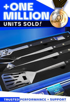DALSTRONG 4-Piece Professional BBQ Pitmaster Grill Set - Premium High-Carbon Stainless Steel Grilling - 18 inch Length - Silicone Brush, Spatula, Tongs, Fork - G10 Handles