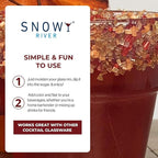 Snowy River Thanksgiving, Cocktail & Margarita Sugar Rimmer - Vibrant Naturally Colored Sugar for Cocktail Rimming, Baking & Decorating, Medium Crystal - 16oz