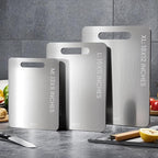 3 Pack Titanium Cutting Board - 100% Pure Titanium Cutting Boards For Kitche,Easy to clean, Double-sided food-grade Cutting Board For Meats, Fruits And Vegetables (M+L+XL)