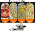 110V 8L Meat Vegetable Food Chopper Processor, Prep Food Processor, 750W Food Chopper with Partially Open Pot, Commercial Stainless Steel Blade Electric Shredder