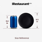 Stoneware Coupe Commercial Grade Dinnerware, Matte Black Plate 6.5", Case of 36