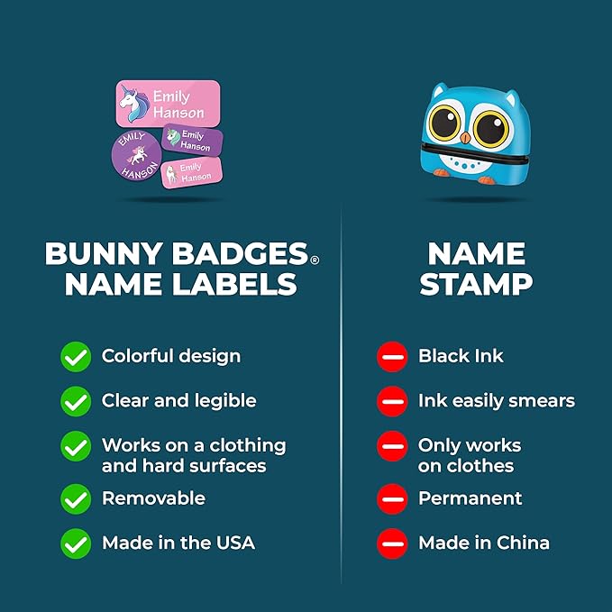 Personalized Daycare Name Labels for Kids (130 Labels) - Custom Waterproof Name Stickers for Clothing Tags, Water Bottles, Lunch Boxes and School Supplies (Princess)
