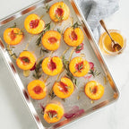 Nordic Ware Naturals Half Sheet - USA Made Aluminum Commercial Quality Sheet Pan for Baking or Roasting, Encapsulated Galvanized Steel Rim Prevents Warping, 2-Pack