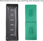 Linoroso Silverware Drawer Organizer with 4 Compartments, Adjustable, BPA Free, Silverware Drawer Organizer - Green