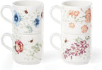 Lenox 890451 Butterfly Meadow 4-Piece Stacking Mug Set