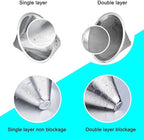 LHS Pour Over Coffee Dripper Stainless Steel Coffee Filter Metal Cone Filter Paperless Reusable Coffee Filter Single Cup Coffee Maker 1-2 Cup With Non-slip Cup Stand and Cleaning Brush