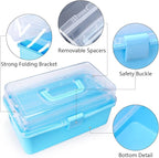 13 Inch Cake Decorating Storage Case, Suitable for Storing Baking Supplies (NOT INCLUDED), Blue