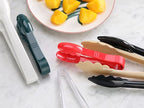 New Star Foodservice 35629 Utility Tong, High Heat Plastic, Scalloped, 9 inch, Set of 12, Beige
