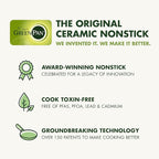 GreenPan 22 Piece Valencia Pro Ceramic Nonstick Cookware Set, PFAS-Free, Induction Ready, Hard Anodized Pots & Pans with Lids, Compatible on All Cooktops, Dishwasher & Oven Safe, Gray