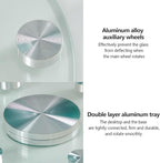 Restaurant Glass Rotating Centerpiece Tray, Commercial Cake Serving Lazy Susan Turntable, Rotating Serving Tray for Dining Table, Lazy Susan for Table top, for Home, Party, Hotel