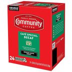 Community Coffee Cafe Special Decaf 24 Count Coffee Pods, Medium Dark Roast, Compatible with Keurig 2.0 K-Cup Brewers, 24 Count (Pack of 1)