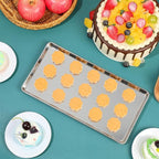 3 Pcs Baking Sheet Pan Set 13.8 × 9.8 × 0.6 Inches Cookie Sheet Large Toaster Oven Pans Stainless Steel Tray Barbecue Grill Pan Rectangle Trays Oven, Non-stick, Easy Clean