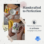 Portmeirion Botanic Garden 30-Piece Dinnerware Set - Nature-Inspired Floral Motifs - Dishwasher, Microwave, Freezer Safe Elegant Dining Plates, Bowls, Mugs - Fine Earthenware for Home Gatherings
