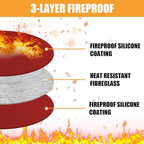 Round Fire Pit Mat Compatible with Solo Stove Mesa Accessories, Fire Proof Mat Compatible with Solo Stove Mesa Table Mat Under Fire Pit,Small Under Grill Mats for Outdoor Grill Table Top Protection