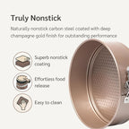 HAPPIELS Non Toxic Nonstick 9 inch Springform Pan | 9'' Cheesecake Mold | Leakproof Spring-form Round Cake Pans | Nontoxic Non Stick Spring Form Pan for Baking | Spring-Form Pans Leak Proof