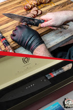 Dalstrong Chef Knife - 8 inch - Firestorm Alpha Series - Premium 10Cr15CoMoV High-Carbon Steel - Traditional Japanese Wa Stabilized Wood & Resin Handle - Kitchen Knife - Chef's Knife