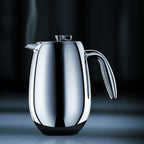 Bodum 51 oz Columbia Thermal French Press Coffee Maker, Insulated Double Wall Stainless Steel, Chrome