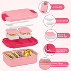 Large Bento Lunch Box Set for Adults Kids Women with 10.5oz Soup Thermo,Coffee Tumblers Men Girls Boys Teenagers Leak-Proof Lunch Food Containers with Lunch Bag