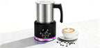 Milk Frother, 16.9 OZ Milk Frother and Steamer, 4 in 1 Electric Milk Frother Dishwasher Safe, Durable Silent Working Frother for Coffee, Hot and Cold Foam Maker, Black