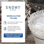 Snowy River Pearl, Cocktail & Margarita Sugar Rimmer - Vibrant Color Glass Rimming Sugar with Medium Crystal Texture - 8oz
