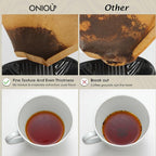100 Count Coffee Filters #4, ONIOU Number 4 Cone Coffee Paper Filters 8-12 Cup Unbleached, Natural Coffee Filters 4 Cone Paper for Ninja Cuisinart Coffee Makers