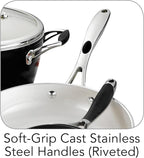 Tramontina Cookware Set Ceramic Interior 8-Piece Metallic Black, 80110/200DS