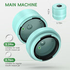 Mason Jar Vacuum Sealer Kit, Electric Sealer for Wide and Regular Mouth Mason Lids, Canning Vacuum Sealer Mason Jar, Automatic Vacuum Sealer Machine for Food Storage - Celadon Blue-Green