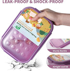 MISS BIG® Bento Box,Bento Box Adult,Lunch Box,Leak Proof Lunch Containers,No BPAs and No Chemical Dyes Bento Lunch Box,Dishwasher and Microwave Safe Lunch Containers for Adults(1900ml Purple)