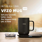 16Oz Temperature Control Smart Mug, Self Heating Coffee Mug LED Display, 180 Min Battery Life - Hot up to 149℉ Fast Wireless Charger Base Improved Design coffee serving sets mug(16oz, Dusty Rose)