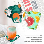Cup Shape Coaster Resin Mold Silicone Epoxy Casting Mold for Cup Mat Agate Coaster Mold Wine Glass Holder Home Decoration DIY Craft Project