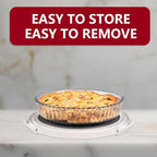 2 Pack Pie Carrier with Lids and Handles, Loadable Cupcake or Pizza Storage Containers, Includes Insulated Bags and Insulated Non-Slip Pads, Perfect for Transportation (Red)
