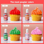 Oil Based Food Coloring, 15ml Large Capacity Oil Food Dye for Chocolate, Edible Coloring for Baking, Cake Decorating, Icing, Easter Egg, Fondant, Candy Melts, Cookie, Food Grade Slime Making DIY Set
