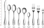 New Star Foodservice 58321 Shell Pattern, 18/0 Stainless Steel, Oyster Fork, 6-Inch, Set of 12
