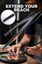 DALSTRONG Chef Tweezers Professional & Fish Spatula- 12" high-precision Tweezer Tongs for Cooking + 7.5” Stainless Steel Fish Spatula - Plating, Multi-use