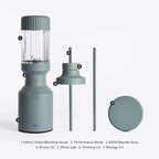 The Beast Mini Blender | Mini Countertop Kitchen Blender | Blend Smoothies and Shakes, Dressings, Sauces, Dips | Straw Cap and Straws Included | 600W (Mist)
