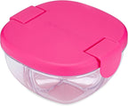 Yumbox Snack Bowl, Leakproof 3 Compartments, Removable Lid, Microwave, Dishwasher Safe, Kids Snacks, Granola Bowl, Snacks for school, work, travel