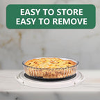 2 Pack Pie Carrier with Lids and Handles, Loadable Cupcake or Pizza Storage Containers, Includes Insulated Bags and Insulated Non-Slip Pads, Perfect for Transportation (Green)