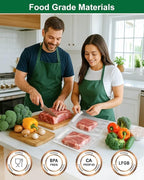 Quart Vacuum Sealer Bags for Food, 8x11 Inch, BPA Free Heavy Duty Vacuum Seal Bags for Food Saver, Freezer, Seal a Meal, Sous Vide, Meal Prep, Preprinted Labeling Area, Precut 100 count